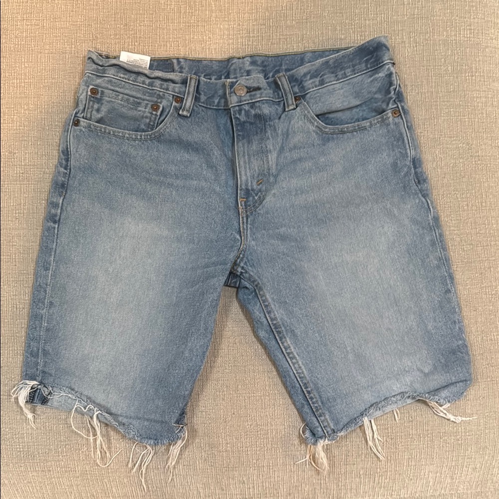 Men's Blue Denim Shorts